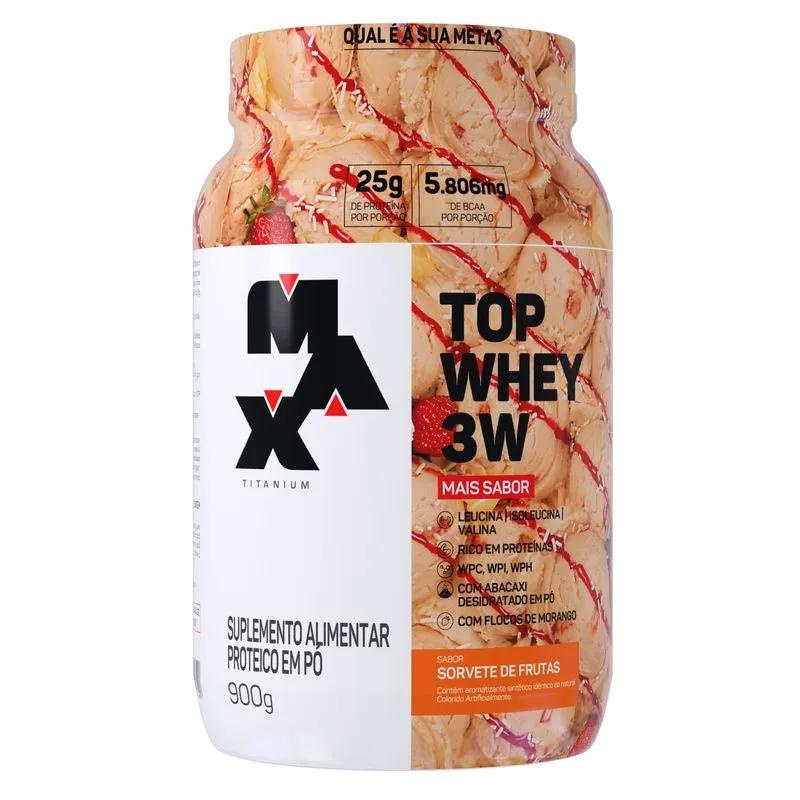 Whey Protein - Top Whey 3W Max Titanium + Sabores 900g