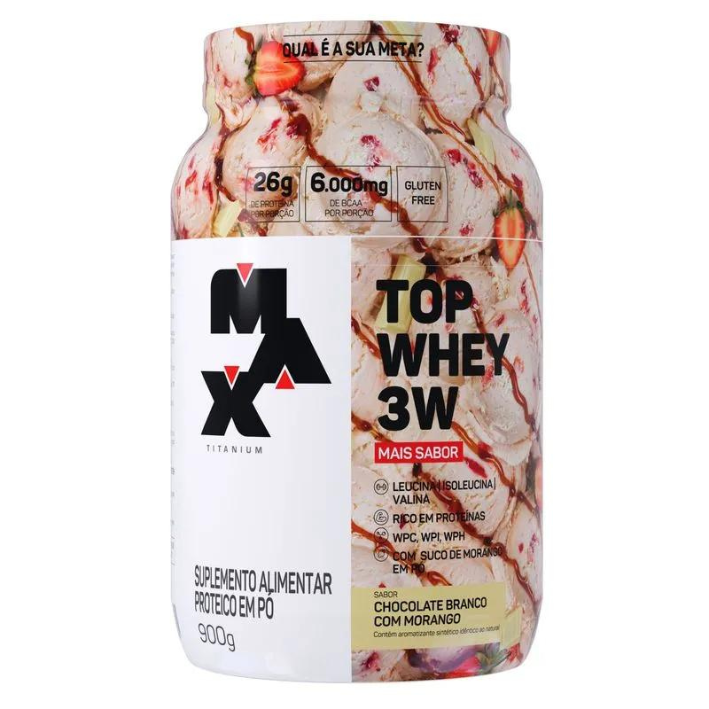 Whey Protein - Top Whey 3W Max Titanium + Sabores 900g