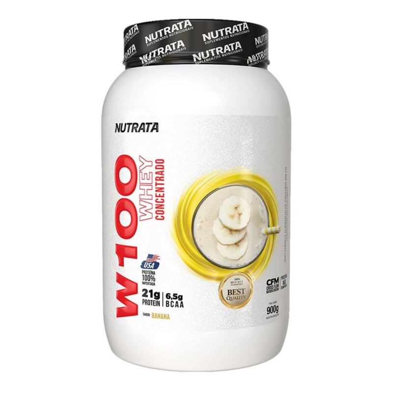 Whey Concentrado W100 Nutrata Banana 900g