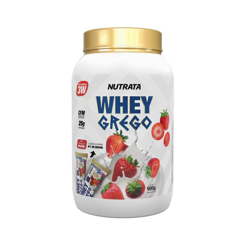 Whey Protein 3w Whey Grego 900g - Nutrata