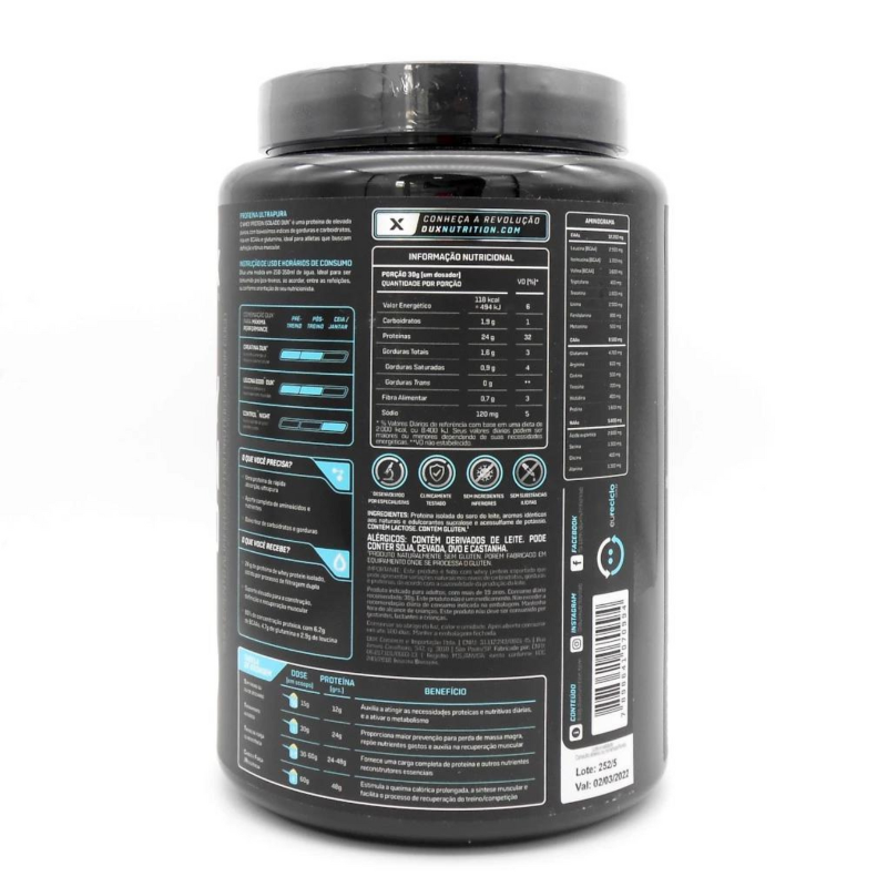 Whey Protein Isolado - Dux Nutrition - 900g