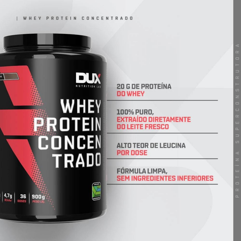 Whey Concentrado 900g Dux Nutrition