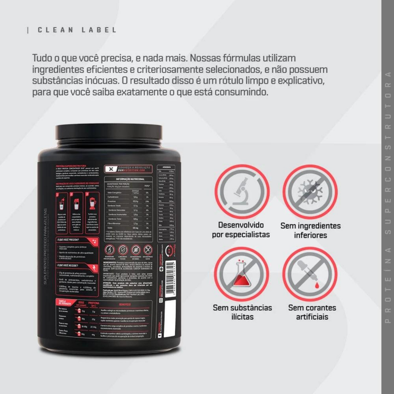 Whey Concentrado 900g Dux Nutrition