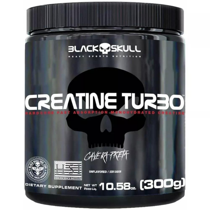 Creatina Monohidratada Creatine Turbo 300g - Black Skull