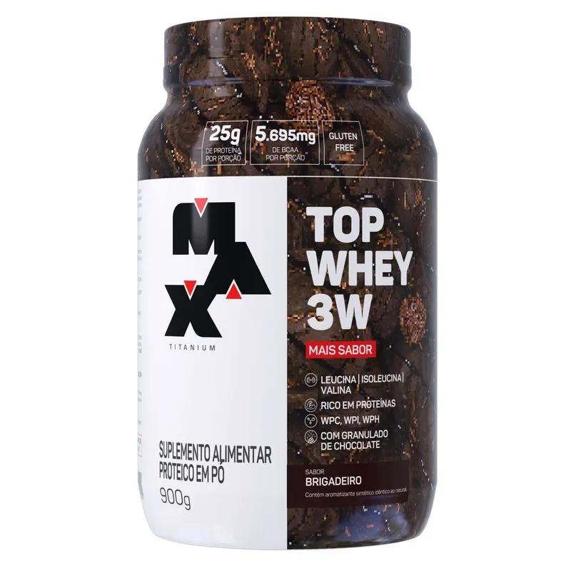 Whey Protein - Top Whey 3W Max Titanium + Sabores 900g