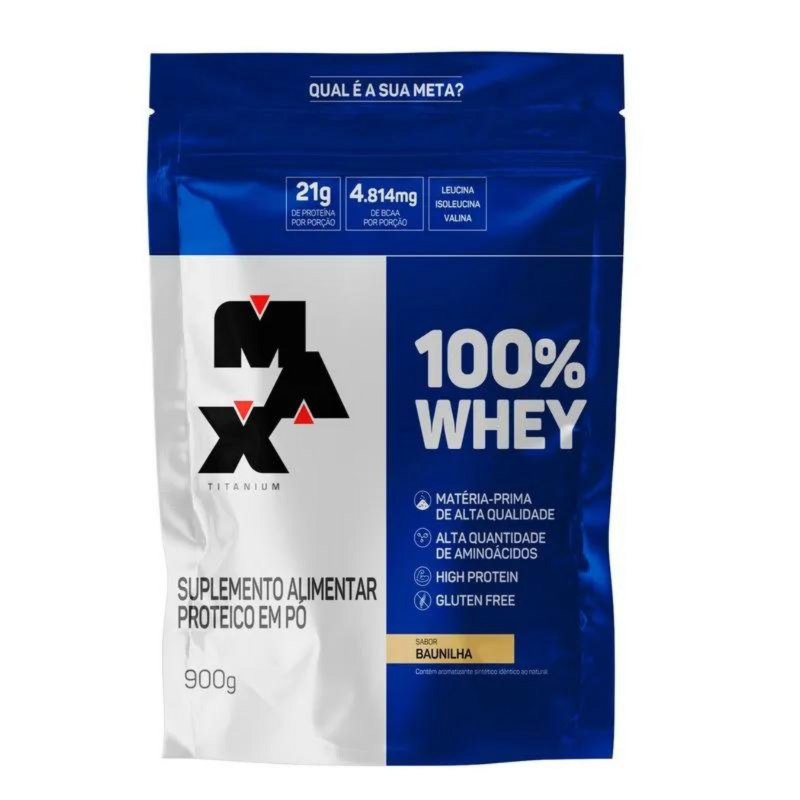 WHEY 100% 900G  REFIL MAX